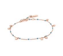 Load image into Gallery viewer, Rose Gold Dotted Drop Discs Bracelet
