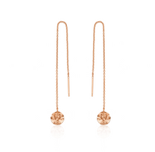 Load image into Gallery viewer, Rose Gold Roman Empress Threader Earrings
