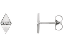 Load image into Gallery viewer, Petite Diamond Kite Earrings
