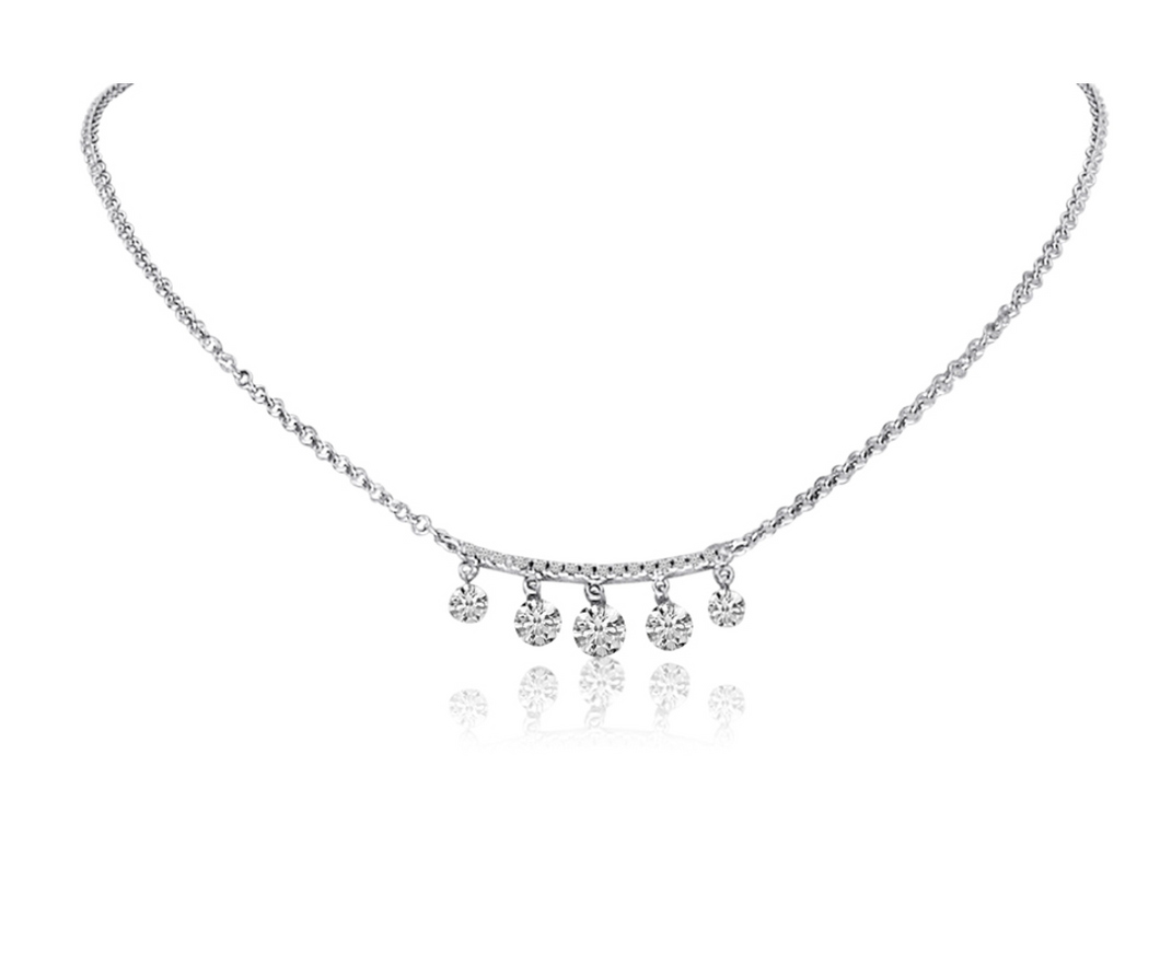 Diamond Bar 5 Dashing Diamond Necklace