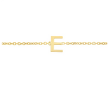 Load image into Gallery viewer, 14k Mini Initial Bracelet
