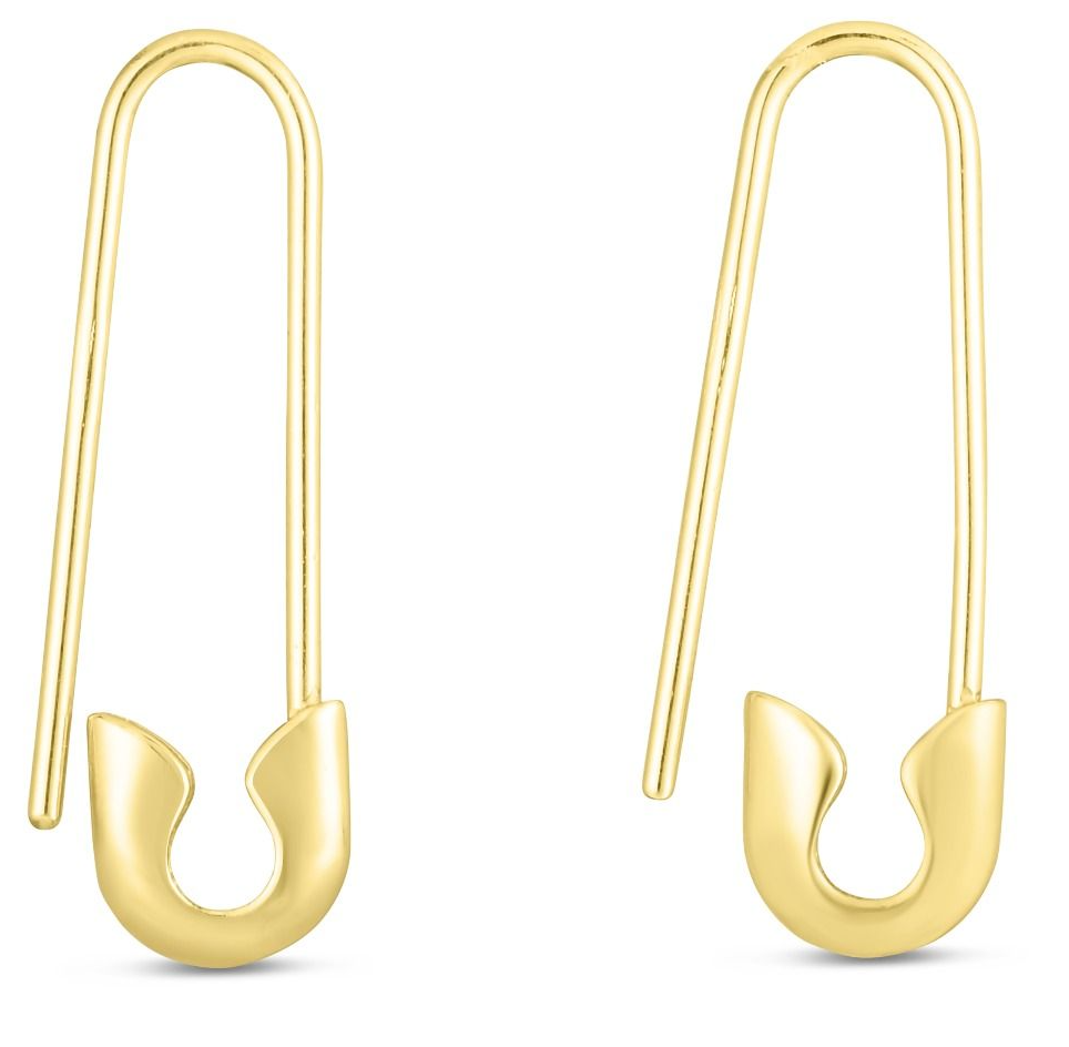 safety pin earrings