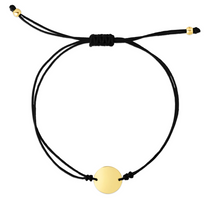 Load image into Gallery viewer, 14k Cord Circle Adjustable Bracelet
