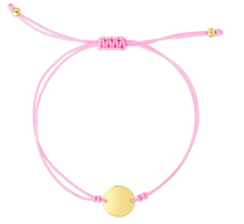 Load image into Gallery viewer, 14k Cord Circle Adjustable Bracelet

