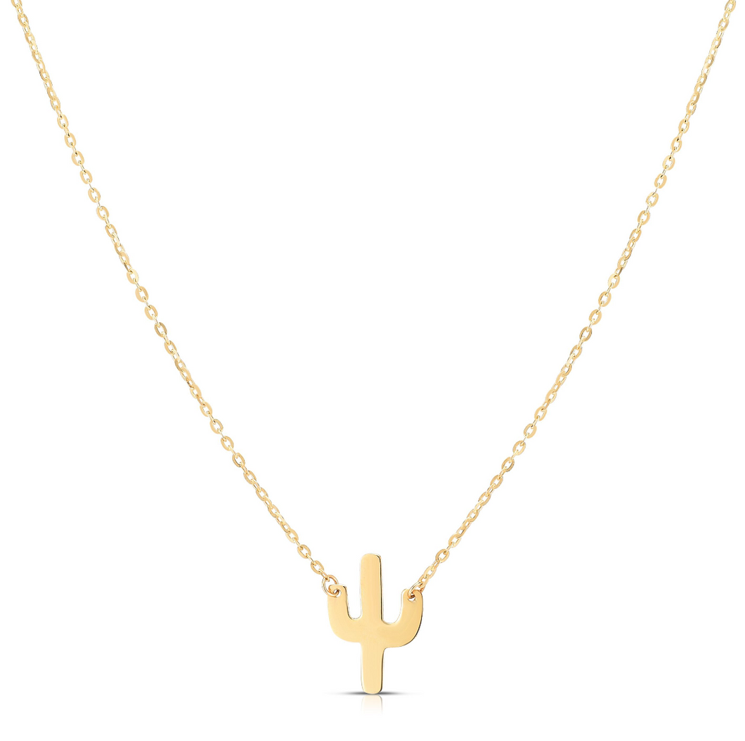 mini cactus necklace