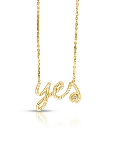 say yes necklace