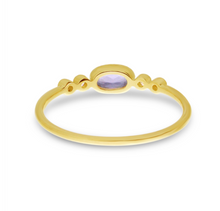 Load image into Gallery viewer, Oval Amethyst and Diamond Stackable
