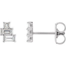 Load image into Gallery viewer, Geo Diamond Stack Earrings
