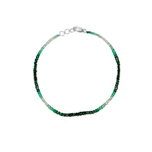 Load image into Gallery viewer, Ombre Emerald Layering Bracelet
