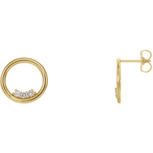 Load image into Gallery viewer, Mini-circle Diamond Earrings
