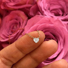 Load image into Gallery viewer, Rose Gold Drilled Heart Diamond
