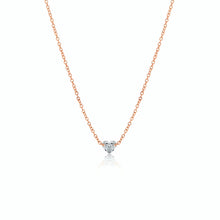 Load image into Gallery viewer, Rose Gold Drilled Heart Diamond
