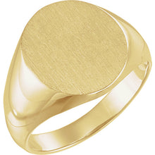 Load image into Gallery viewer, Men&#39;s Oval Signet Ring
